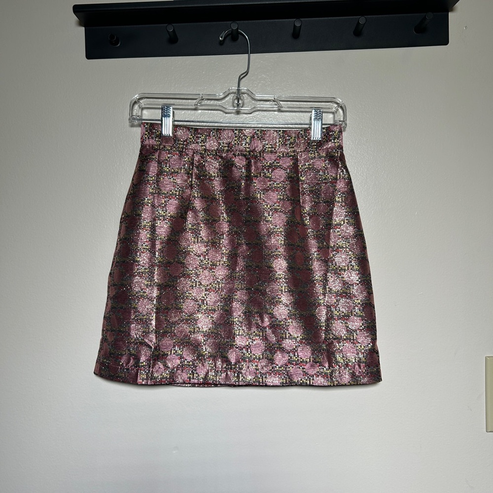 Modcloth Shimmering Pink Multicolor Skirt